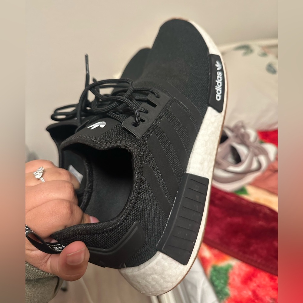 adidas NMD_R1 black and white shoes